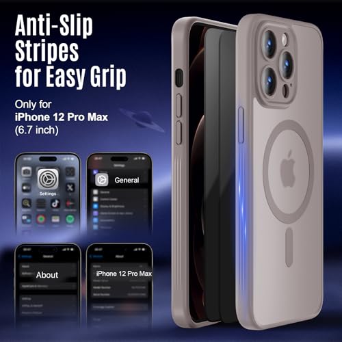 Image of Symcele Designed for iPhone 12 Pro Max Case, Compatible with MagSafe