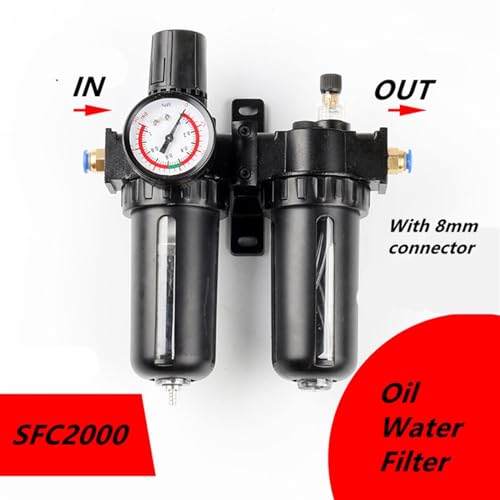 Régulateur d'huile SFC200 avec filtre à piège triple action compact - 4