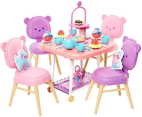 Barbie Tea Party, Meine erste Serie, 18 Accessoires, Plüschartikel, Servierwagen, Teeservice, Desserts, Puppen Nicht enthalten… – Ansicht 2