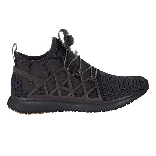 Reebok Men's Pump Plus CAGE Running Shoe, Coal/Black/Pewter/White, 9 M US