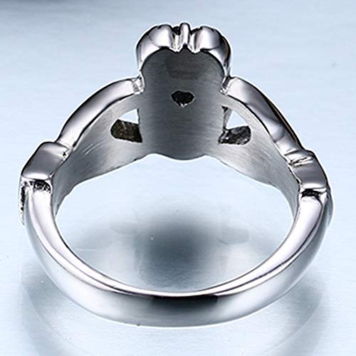 Jude Jewelers Retro Vintage Stainless Steel Claddagh Celtic Irish Heart Promise Anniversary Ring4
