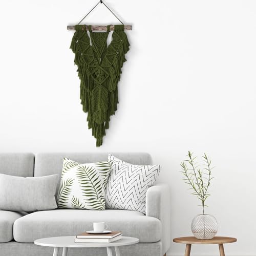 Image of ZUEXT Macrame Cord, Army Green, 4mm x 547yds Cotton String Macrame Yarn | Natural Handmade, 4 Strands Twisted Cotton Rope, for Craft Wall Hanging Weaving Tapestry Dream Catchers Hanger DIY Gift, 500m