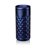 Picture of Viski Paragon Stainless Steel Highball Tumbler Cup with Lid, Insulated Ceramic Lined Metal Cocktail Glass for Patio, Outdoor Party, Wedding Gifts, 16 oz, Set of 1, Electric Blue