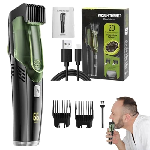 RasoirÉlectrique, Tondeuse à barbe Aspirateur Pour Hommes - rasoirWet & Dry Étanche IPX6 Avec 2 Peignes - rasoirPortable, rasoirÀ Barbe Rechargeable Pour Moustache,...