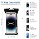 ProCase 2 Stück Wasserdicht Handyhülle,Unterwasser Hülle IPX8 Waterproof Handytasche für 6.9 iPhone 15 14 13 12 Pro Max/Samsung Galaxy S24 S23 Ultra S22 A54 Weiteren Smart Phone bis 7 Zoll- Klar