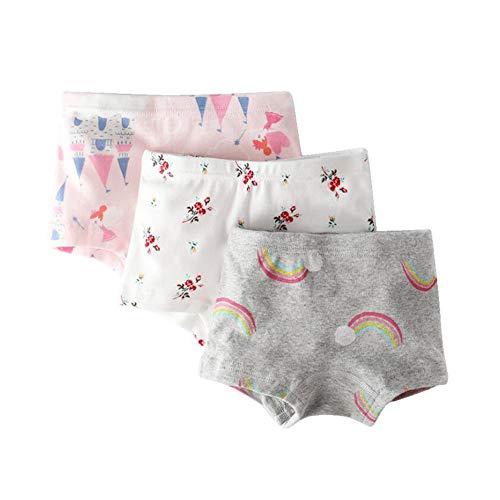 Image of Kids Series Baby Underwear Little Girls' Cotton Boyshort Panties (Pack of 6)