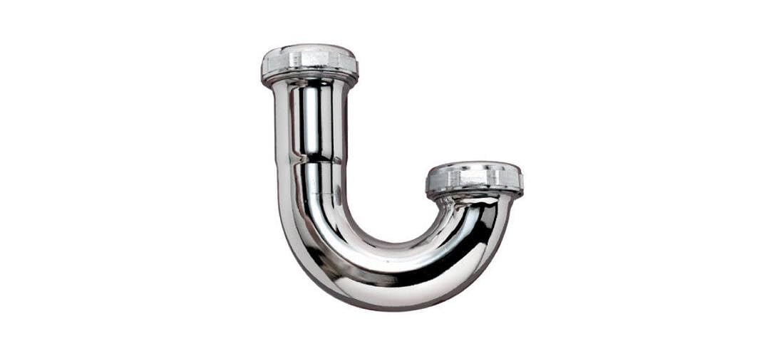 J-Bend Keeney 22 Calibre 1-1/4" x 1-1/4" chrome pour siphon d'évier