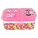 Minnie Mouse | Sandwichera Con 4 Compartimentos - Tupper Infantil - Fiambrera Decorada Para Niños