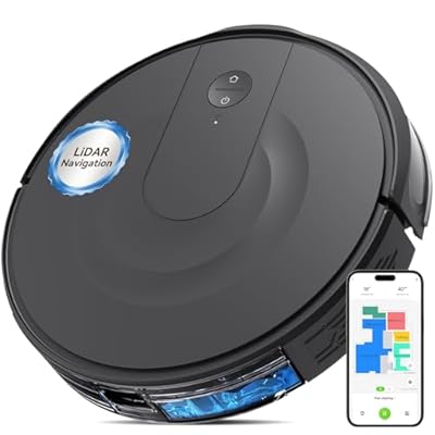 Kokaidia Robot Vacuum and Mop Combo with 9000Pa...