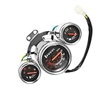 Fabriqué en métal Digital Motorcycle Universal Accessories Instrument Speedometer Odometer Tachometer Meter Gauge KM/H Assembly Compteur Kilométrique