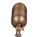 VOLT Fat Boy 12V Brass Outdoor Spotlight (Bronze) with 5W 2700K Warm White 400 Lumen MR16 LED Bulb for Low Voltage Landscape Lighting of Yard, Lawn, Garden, Patio, Trees & House