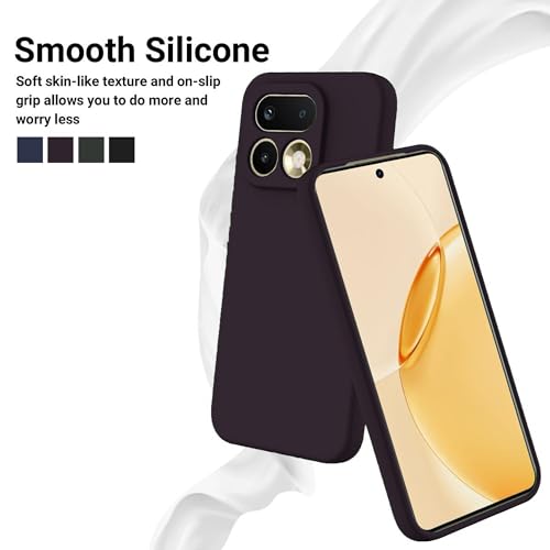 Image of FIRST MART Matte Silicone Back Cover for Realme 16 Pro - Purple