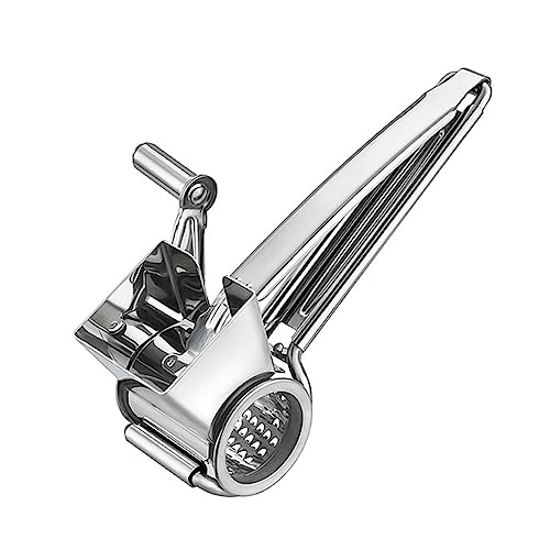 Rallador de manivela de acero inoxidable para cocina miniatura 1