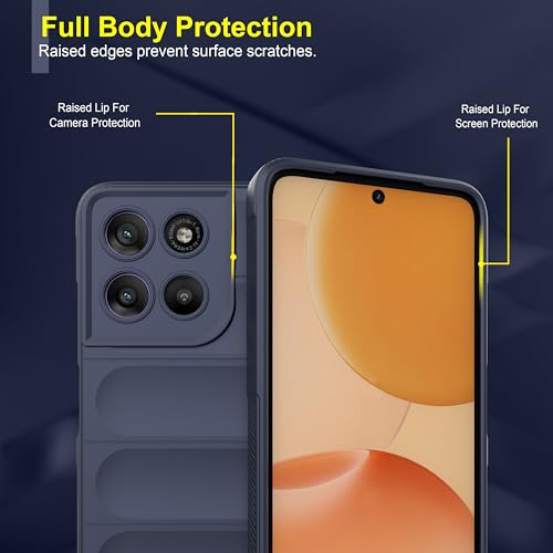 Image of Zapcase Back Case Cover for Motorola G67 Power 5G | Compatible for Motorola G67 Power 5G Back Cover | Liquid Silicon Magic Case with Camera Protection | Sapphire