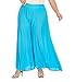 Beautybatik Solid Rayon Women Flowy Loose Palazzo Wide Leg Flare Pants Trouser Plus Size XL 1X 2X 3X