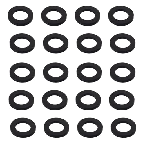 EIHI Juego de 20 arandelas de goma, junta con rejilla, Ø 19 x 4 mm para conexión de tubo de entrada roscado