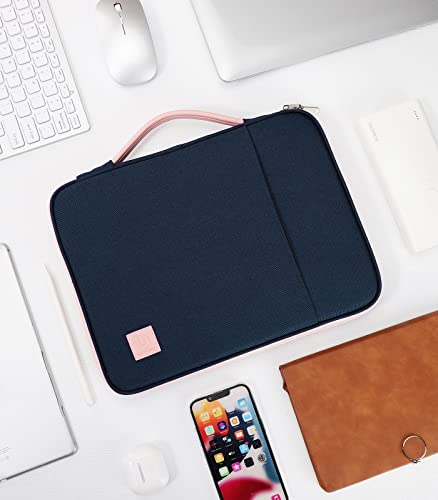 Dadanism 9-11 Inch Tablet Sleeve Bag For Ipad Air 5/4 10.9", Ipad 10Th Gen 10.9 2022, Ipad Pro 11 2021-2018, Ipad 10.2 2021-2019, Galaxy Tab A8 10.5, Protective Tablet Organizer Sleeve, Indigo & Pink #TOP6