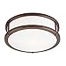 Access Lighting C50080BRZOPLEN1218BS Conga Flush-Mount - Bronze & Opal