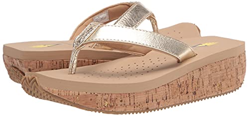 Volatile Neville, Women's, Shoes, Wedge Sandal, Gold, 9 #TOP6