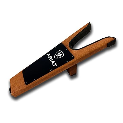 ARIAT Small Stained Wood Boot Jack with Padded Edge