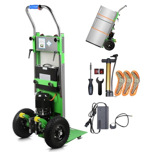 1250W Elektrische Sackkarre, Elektrischer Treppensteiger mit 900 lbs/408 kg Tragkraft, Treppen & Abstiege BewäLtigen, Lieferung erfolgt in zufälliger Auswahl aus Blau/Grün/Schwarz