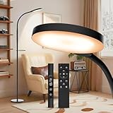 Light Therapy Lamp, 3-in-1 Floor Lamp 11000 Lux, Sunlight Lamp with Remote & Timer, LED UV-Free Sun Lamp with Adjustable 10 Brightness & 5 Color Temperature for Living Room Bedroom Office, Black