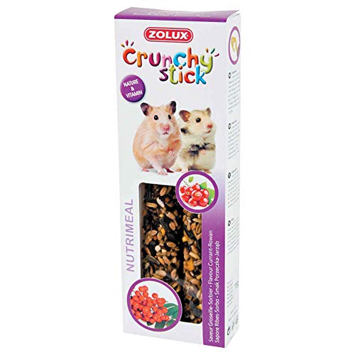 Zolux Crunchy Stick Friandise pour Hamster Groseille/Sorbier 115 g