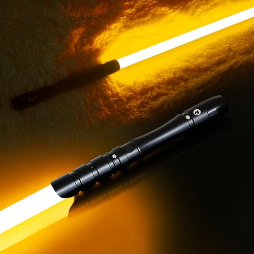 YDDSABER Dueling Lightsaber Smooth Swing Light Sabers |FX Loud Sound Sabers with 3 Vivild Movie Fonts,Blaster,FOC Metal Hilt for Adults Boys Teens...