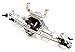 Integy RC Model OBM-1630SILVER Complete 4-Link Front Axle w/Internals for Axial SCX-10 & Custom 1.9 Crawlers