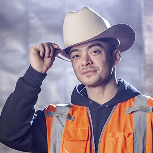 Jackson 19502 Western Outlaw Hard Hat,Tan,1/Ea #TOP6