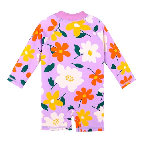 Image of XFGIRLS Baby /Toddler Girls Swimsuit Long Sleeve One-Piece Bathing Suit Rash Guard