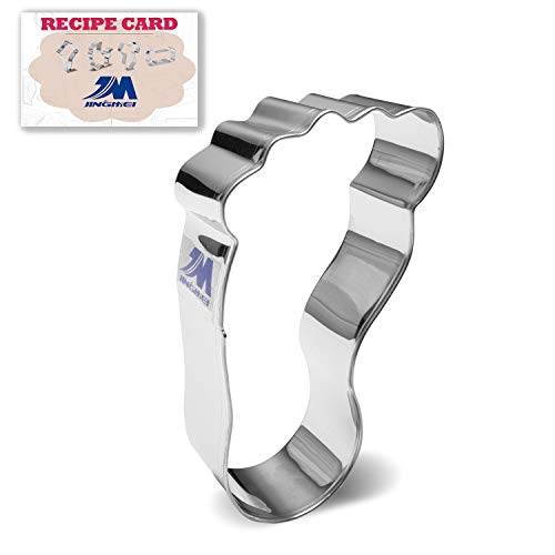 Ausstechform Baby-Fuß M JINGMEI-10,2 cm  Edelstahl