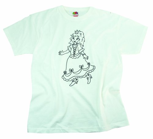 Preisvergleich Produktbild JAVANA T-Shirt bedruckt Gr. 140 "Prinzessin" weiß