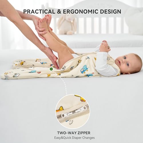 Image of Yoofoss Baby Sleep Sack 0-6 Months Rayon Made from Bamboo 1.0 Tog