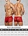 Arjen Kroos Men's Sexy Trunks Sheer Mesh Underwear Novelty Low Rise Lingerie Red