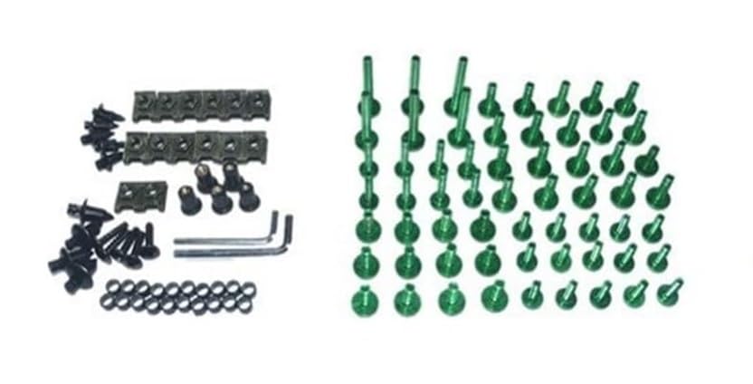 Kit de vis de carénage pour Suzuki GSXR600 2006-2010 complet vert