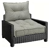 Cojines para Silla de Exterior 2u Asiento 55x55 Respaldo 40x55 Gris Claro