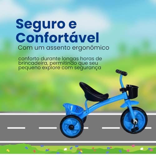 Triciclo Infantil Menino Kidino Motoca Infantil Velocity Motinha de Passeio Motoquinha Infantil.