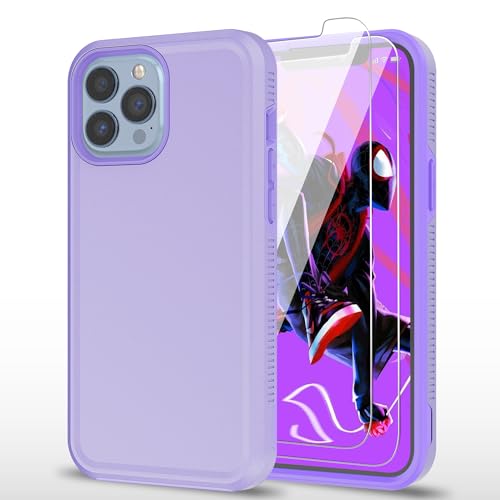 Coque iPhone 13 Pro violette anti-chute avec film protection ecran autocicatrisant