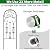 AMAGABELI GARDEN & HOME 2 Pack 60" x 18" Garden Trellis for Climbing Plants Outdoor Rustproof Metal Trellis for Potted Plants and Roses Vines Vegetables Flowers Ivy Cucumbers Clematis Supports Bronze
