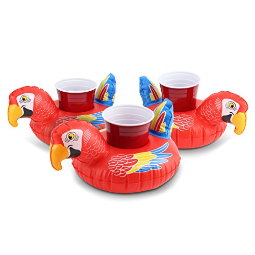 GoFloats Parrot Party Parrot Drink Float 3 Pack