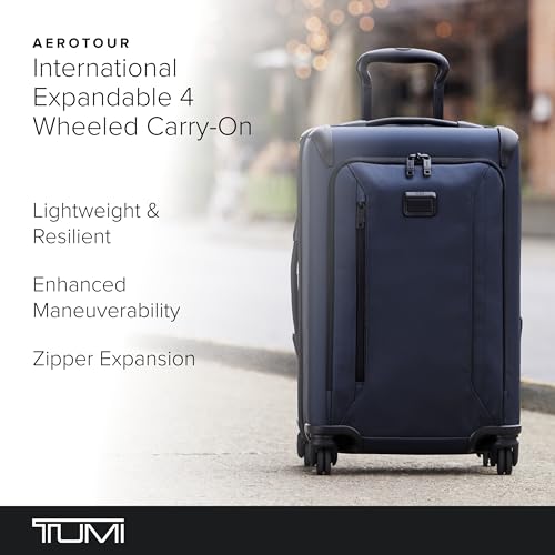 TUMI - Aerotour International Expandable 4 Wheeled Carry On - Navy - Gifts for Men & Women - Travel Gift - Men's Gifts - Image 3