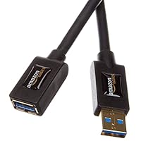 Amazon Basics Cavo prolunga USB-A 3.0 maschio A-femmina A (3 m) per Personal computer, Nero