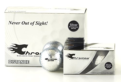 Chromax High Visibility Distance Golf Balls 6-Pack...