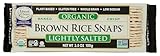 EDWARD & SONS Organic Lightly Salted Brown Rice Snaps, 3.5 OZ