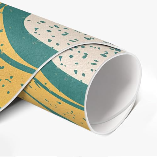 Tapis de sol vinyle anti-tache ø80 cm pour protéger votre carrelage et déco de salon - 6