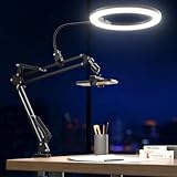 UBeesize 10' Ring Light with Overhead Phone Mount,...