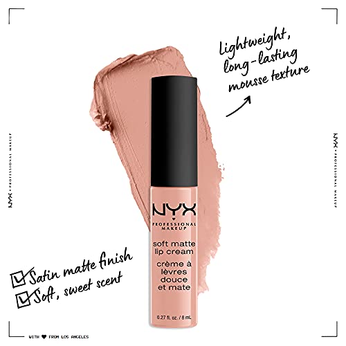 Nyx Professional Makeup Soft Matte Lip Cream, Lightweight Liquid Lipstick - Cairo (Matte Pure Nude) #TOP1