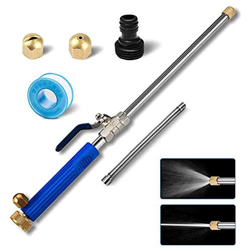 ZEJUN Upgraded Hydro Jet High Pressure Power Washer Wand for Car Washing or Garden Cleaning, Watering Sprayer with Universal Hose End