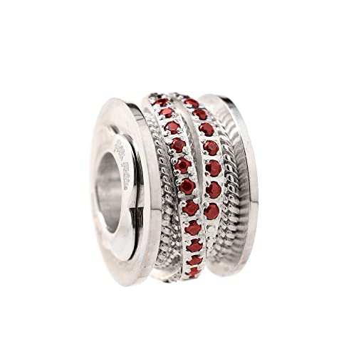 Abalorio plata ley Folli Follie gris 1,5 cm contra alergias de la piel